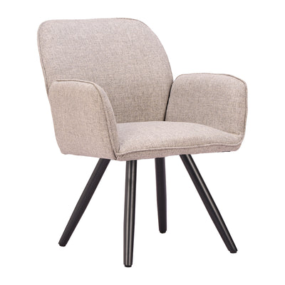 Silla para Cafetería y Terraza - ZUO SIEVE - Beige - Asiento y Respaldo Tapizados con Tela para Exterior