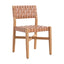 Silla para Terraza y Alberca - ZUO MIZUYA - Varios Colores - Asiento y Respaldo en Ratán Sintético Tejido - Café