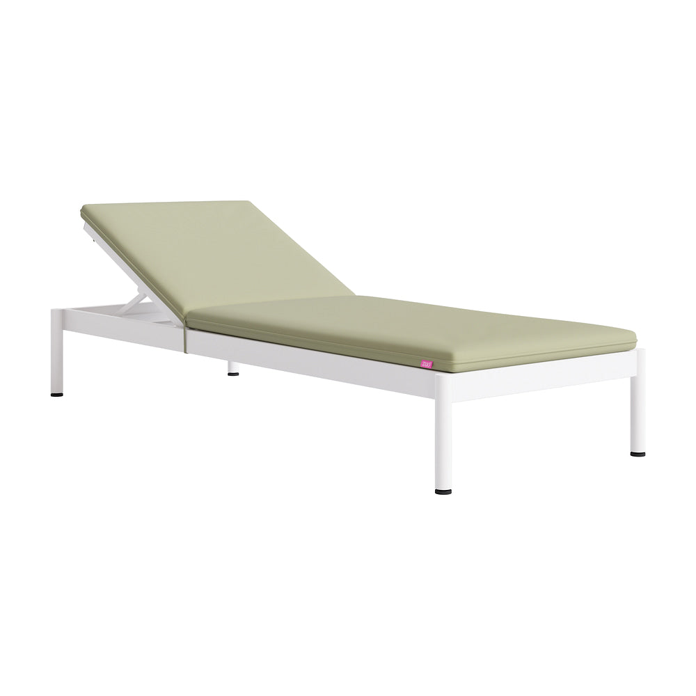 Camastro de Intemperie para Zona de Jardín - ZUO LYCHEE - Verde - Asiento y Respaldo Tapizados con Tela para Exterior