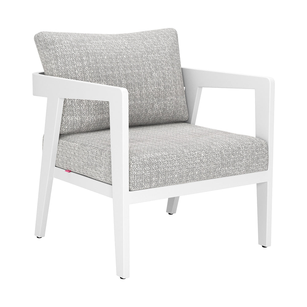 Sillón de Terraza para Roof Garden - ZUO ROCCIA - Gris - Asiento y Respaldo Tapizados con Tela para Exterior