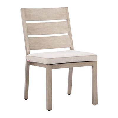 Silla para Jardín y Terraza - ZUO REEFLINE - Gris - Asiento y Respaldo Tapizados con Tela para Exterior