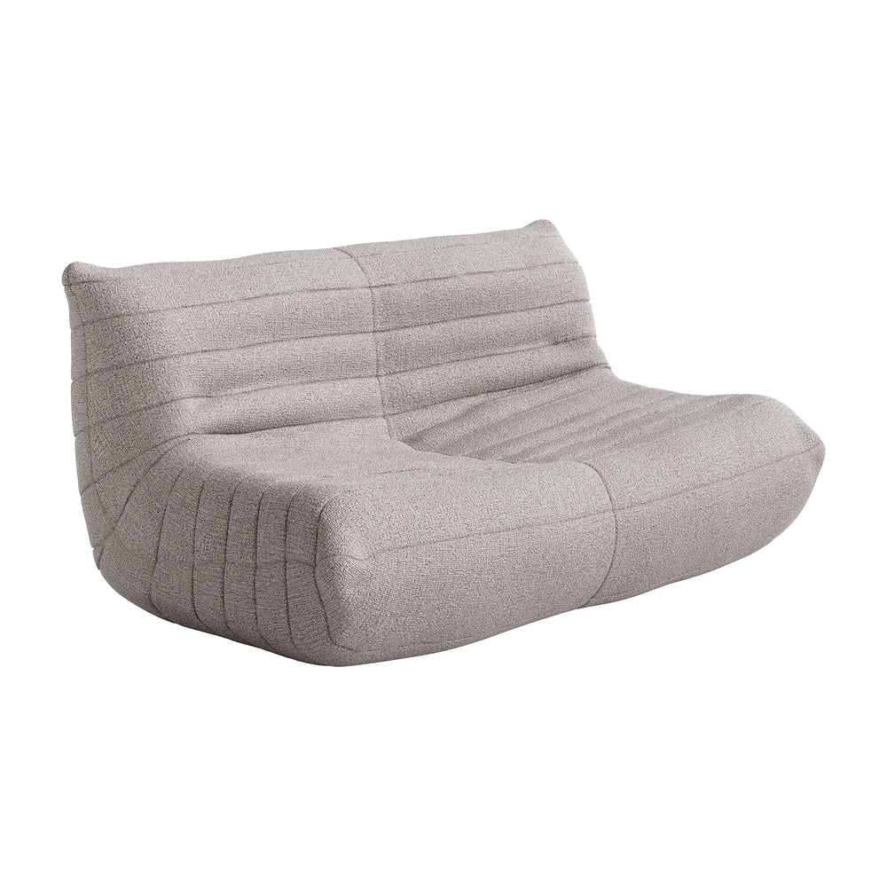 Love Seat de Terraza para Roof Garden 2 Plazas - ZUO MONTEREY - Varios Colores - Asiento y Respaldo Tapizados con Tela para Exterior - Café