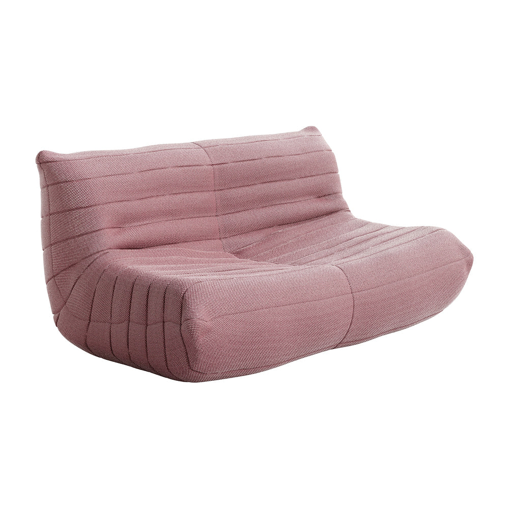 Love Seat de Terraza para Roof Garden 2 Plazas - ZUO MONTEREY - Varios Colores - Asiento y Respaldo Tapizados con Tela para Exterior - Rojo