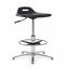 Banco Comercial Industrial Diseno Ergonomico - VERSA ALTUS PLAK NIUM - Estructura Aluminio - 78×52 cm - Asiento Cola de Pato con Acojinamiento Pu Soporte