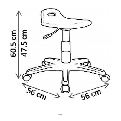Banco Comercial Industrial Diseño Ergonómico, dibujo tecnico con medidas en centimetros