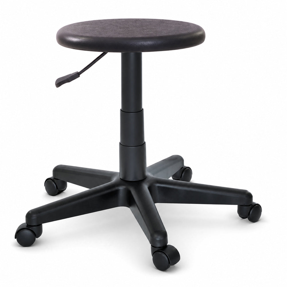 Banco Comercial Industrial - VERSA ALTUS POINT - Estructura Aluminio - 51.5×38.5 cm - Asiento Redondo con Acojinamiento Pu