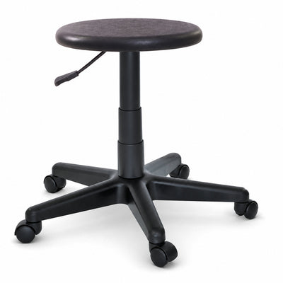 Banco Comercial Industrial - VERSA ALTUS POINT - Estructura Aluminio - 51.5×38.5 cm - Asiento Redondo con Acojinamiento Pu