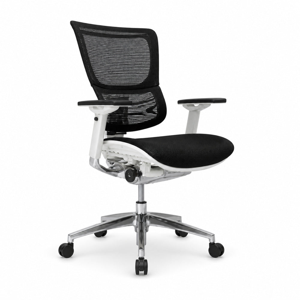 Silla de Oficina Ejecutiva Ejecutivo Respaldo Medio - VERSA ALTUS - Estructura Aluminio - Asiento y Respaldo en Malla con Soporte Lumbar