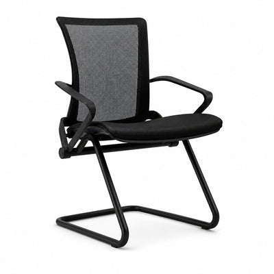 Silla de Oficina de Visita - VERSA ALTUS STELLA VISITA - Estructura Aluminio - Asiento Abatible y Respaldo Reclinable en Malla