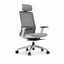 Silla de Oficina Ejecutiva con Cabecera - VERSA ALTUS - Estructura Aluminio - Asiento Tapizado y Respaldo Alto con Soporte Lumbar