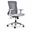 Silla de Oficina Ejecutiva Ejecutivo - VERSA ALTUS LUMINA - Estructura Aluminio - Asiento Tapizado y Respaldo con Soporte Lumbar Ajustable