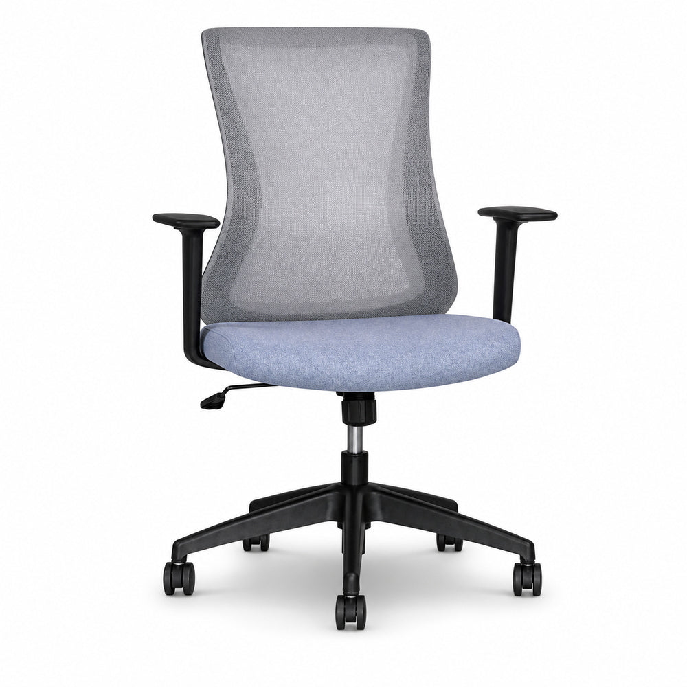 Silla de Oficina Ejecutiva Ejecutivo - VERSA ALTUS ETNA - Estructura Aluminio - Asiento Tapizado en Tela y Respaldo en Malla