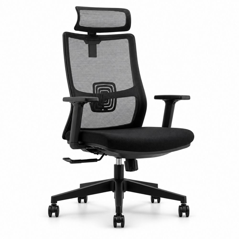 Sillón de Oficina Ejecutivo con Cabecera Ajustable VERSA ALTUS MAGNI CABECERA, vista de producto sobre fondo blanco
