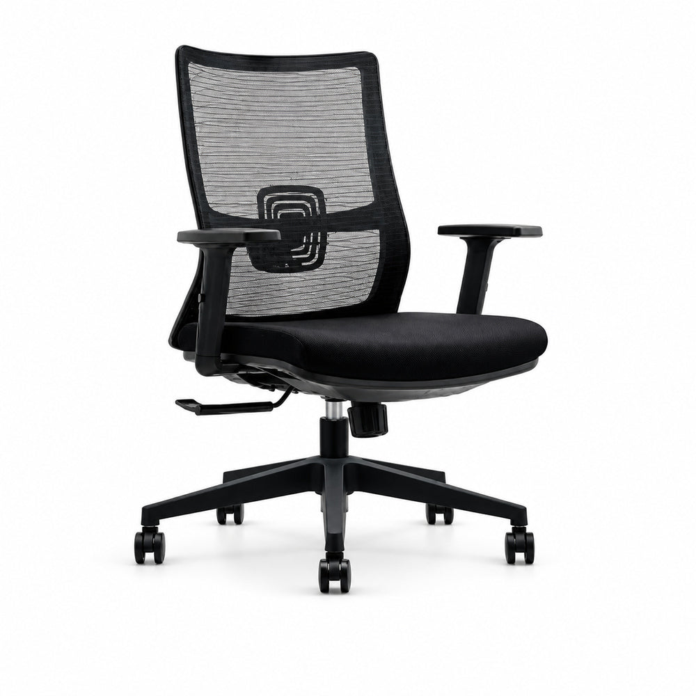 Silla de Oficina Ejecutiva Ejecutivo - VERSA ALTUS MAGNI - Estructura Aluminio - Asiento Tapizado y Respaldo con Soporte Lumbar Marco