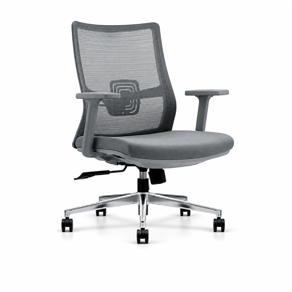 Silla de Oficina Ejecutiva Ejecutivo Respaldo Alto - VERSA ALTUS VITALIA - Estructura Aluminio - Mecanismo Reclinable con Bloqueo en Tres Posiciones