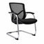 Silla de Oficina de Visita Respaldo Medio - VERSA ALTUS MIURA VISITANTE - Estructura Aluminio - Asiento y Respaldo en Malla con Soporte Lumbar