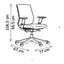 Sillón de Oficina Ejecutivo Respaldo Medio, dibujo tecnico con medidas en centimetros
