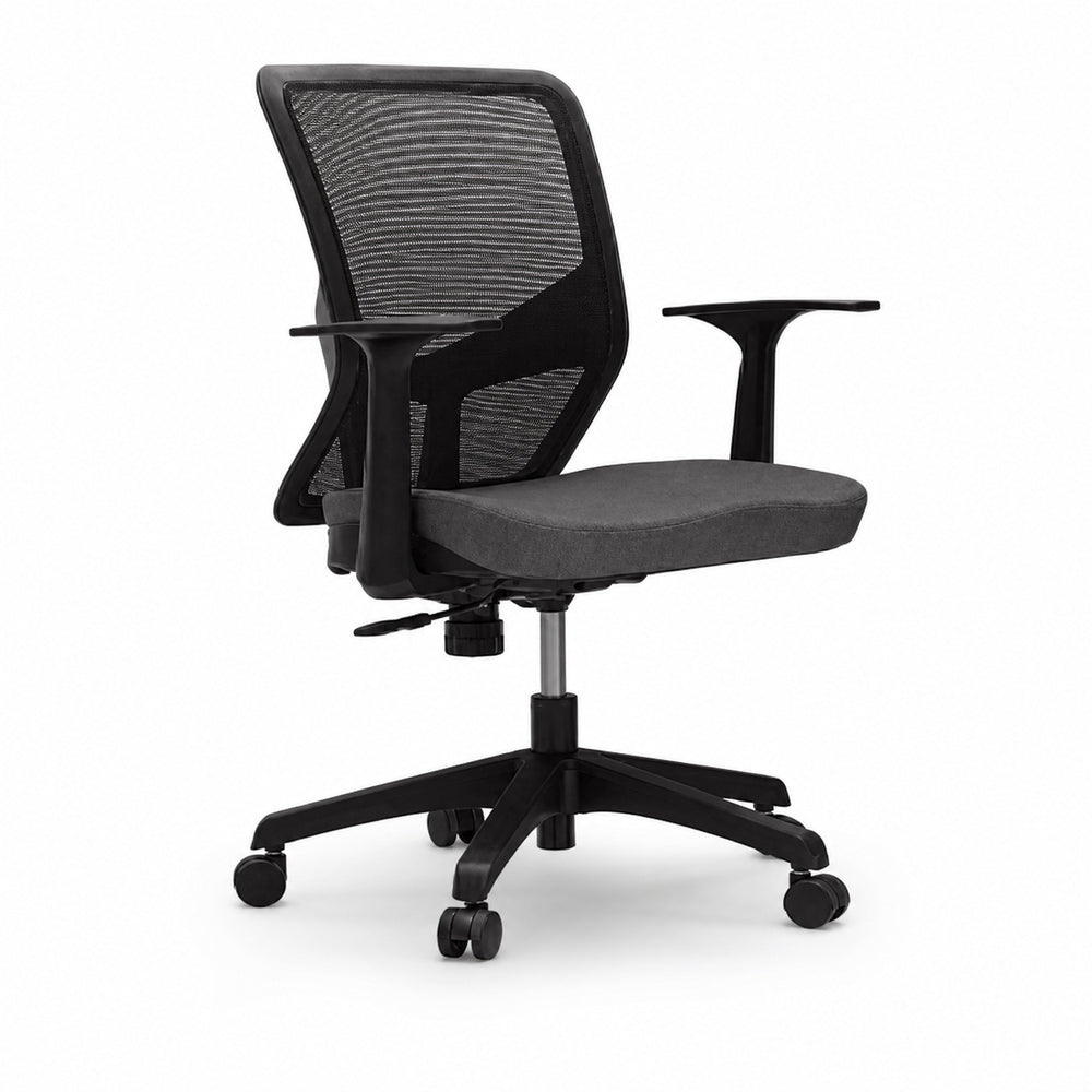 Silla de Oficina Ejecutiva - VERSA ALTUS CAVALLI - Estructura Aluminio - Asiento Tapizado en Tela con Costura y Respaldo
