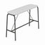 Mesa periquera alta Versa Pitch AL-3900 altura barra con estructura tubular redonda, 184x70x110 cm Ambientada