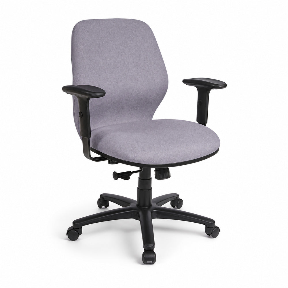 Silla de Oficina Directiva Gerencial Uso Rudo Ergonomico - VERSA ALTUS BARCELONA - Estructura Aluminio - Asiento Tapizado en Tela con Concha Inferior Polipropileno