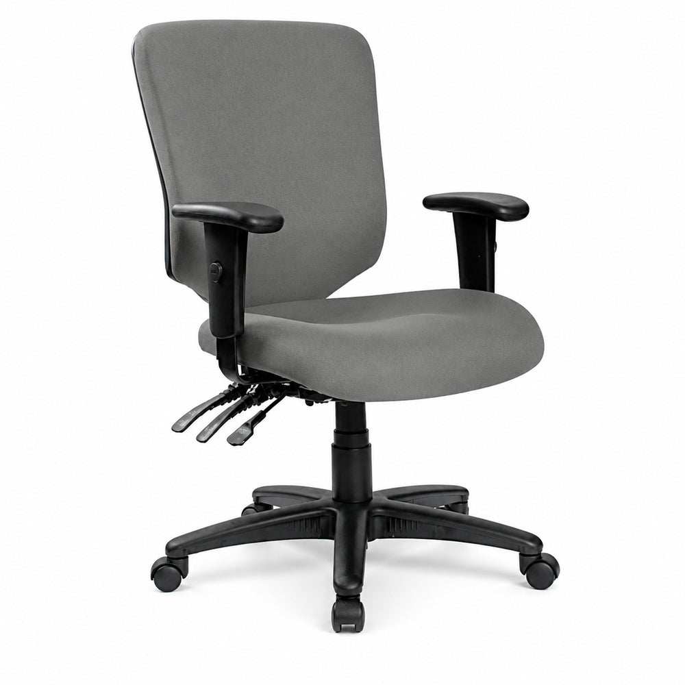 Silla de Oficina Directiva Gerencial Uso Rudo - VERSA ALTUS METRO - Estructura Aluminio - Asiento y Respaldo con Soporte Lumbar Tapizado