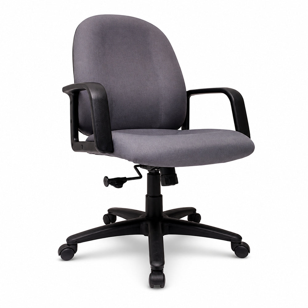 Silla de Oficina Ejecutiva Ejecutivo - VERSA ALTUS KOMFORT - Estructura Aluminio - Asiento y Respaldo Tapizados en Tela Forma Ergonomica