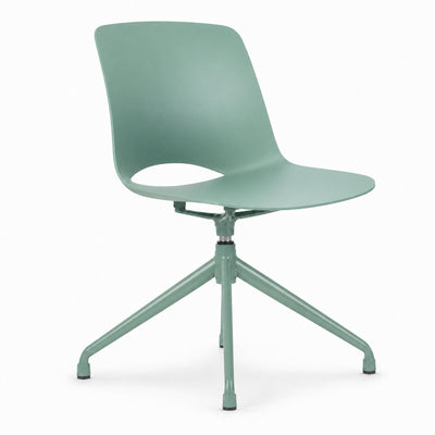 Silla de Oficina Operativa 4 Puntas - VERSA ALTUS PITCH - Estructura Aluminio - Asiento y Respaldo en Polipropileno