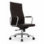Silla de Oficina Ejecutiva Ejecutivo Respaldo Alto - VERSA ALTUS - Estructura Aluminio - Asiento y Respaldo Tapizado en Pu Negro