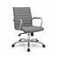 Silla de Oficina Ejecutiva Ejecutivo Respaldo Medio - VERSA ALTUS - Estructura Aluminio - Asiento y Respaldo Tapizado en Pu Gris