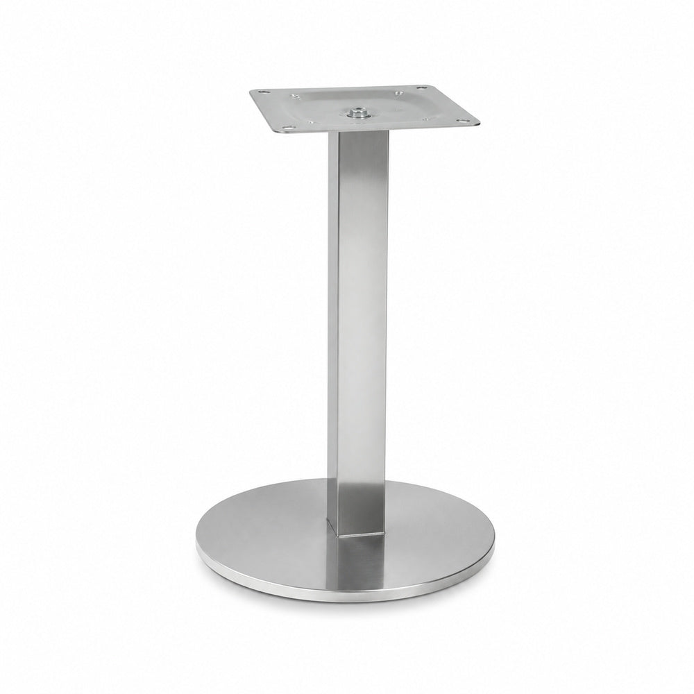 Base pedestal Versa Style Cataluña AL-CT100 de plato de acero inoxidable pulido base diámetro 550 mm