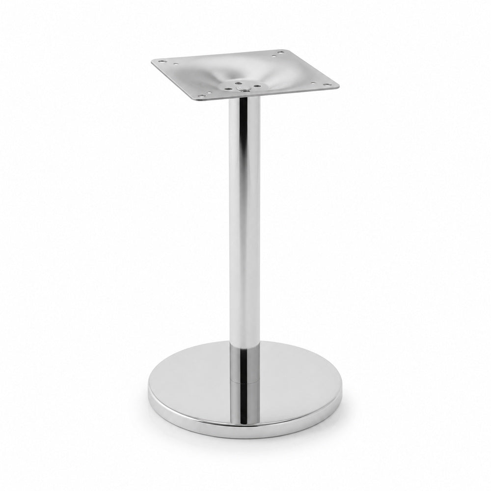 Base pedestal Versa Style Sorrento AL-ST100 de plato de acero inoxidable pulido base diámetro 450 mm
