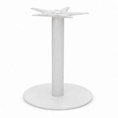 Base pedestal Versa Style Valencia AL-VL100 de plato de acero acabado en pintura blanca base diámetro 700 mm