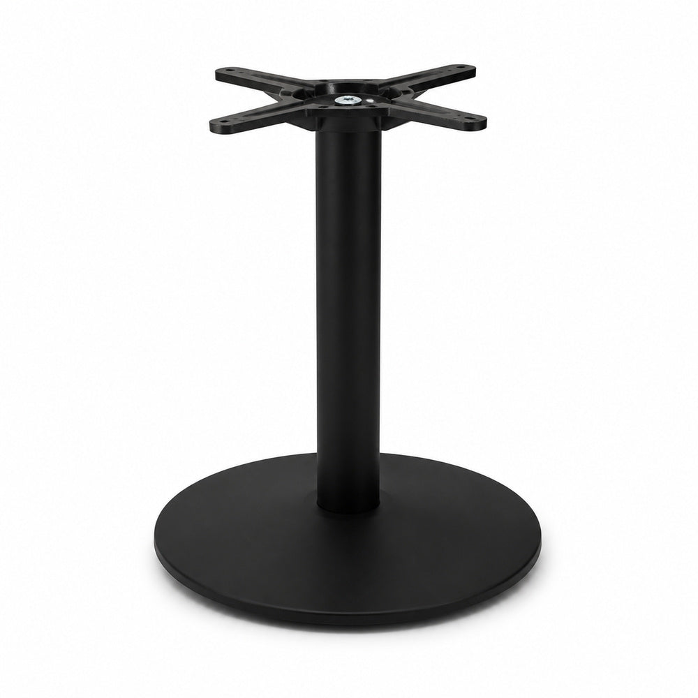 Base pedestal Versa Style Verona AL-VR100 de plato grande en acero negro base diámetro 600 mm