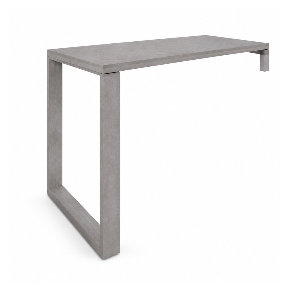 Escritorio de Oficina Fondo 75cm con 2 Patas para Montar - VERSA AXIO - Estructura Blanco/gris - 200×75×75