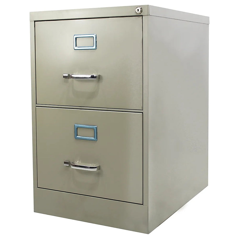 Archivero para Oficina Organizador - KINGSTRONG 14112 ARCH0300023 - 2 Gavetas - Arena - Metálico