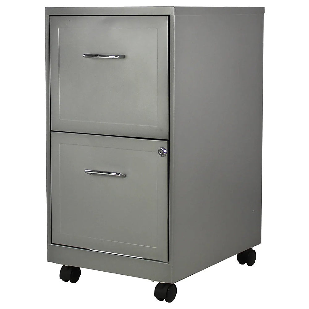 Archivero para Oficina Organizador - KINGSTRONG 15478 ARCH0300029 - 2 Gavetas - Gris - Metálico