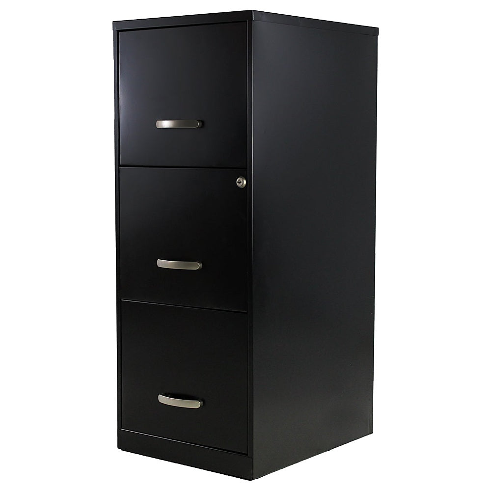 Archivero para Oficina Organizador - KINGSTRONG 17438 CARTA ARCH0300040 - 3 Gavetas - Negro - Metálico
