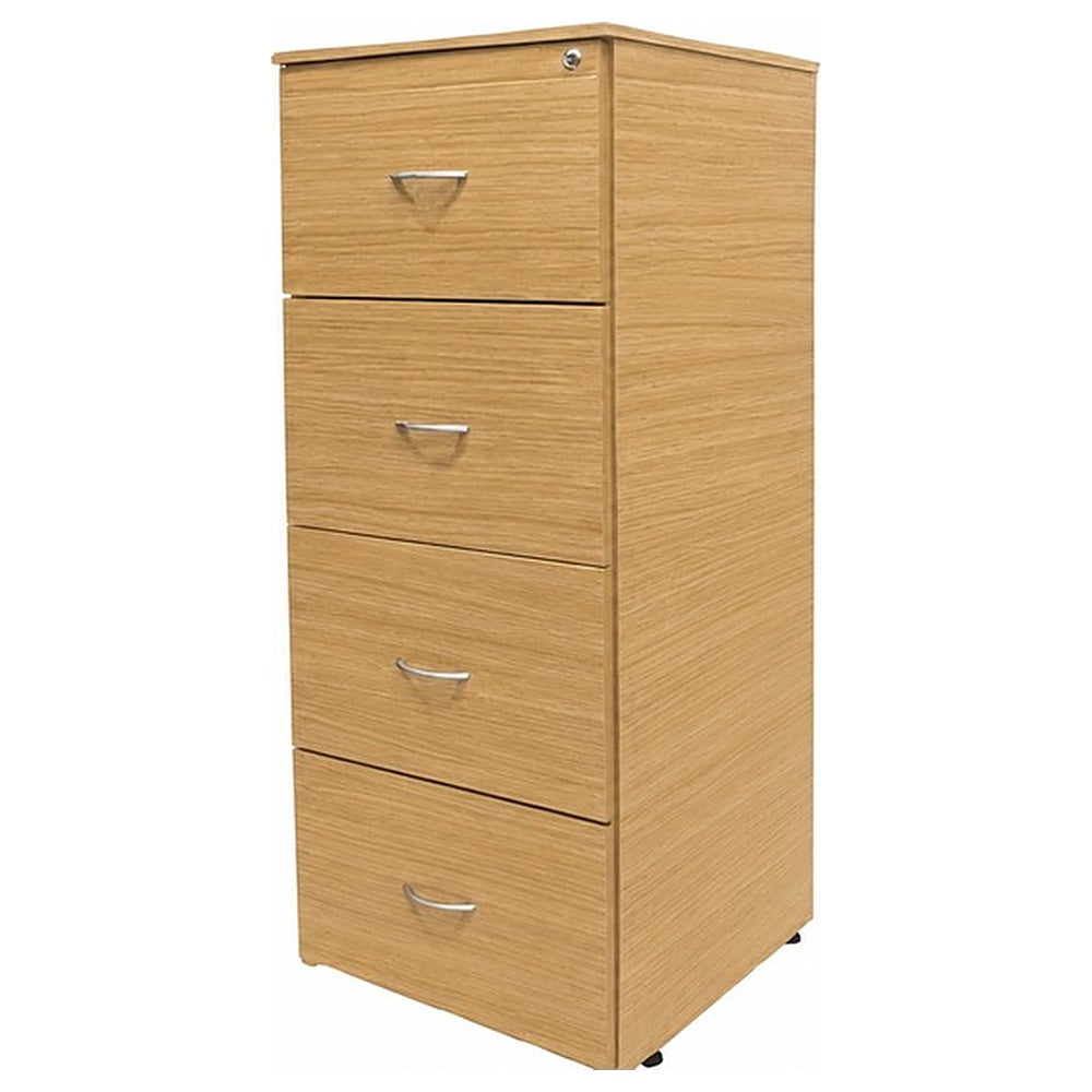 Archivero para Oficina Organizador - NOGAL BEAT ARCH0640017 - 4 Gavetas - Varios Colores - Melamina