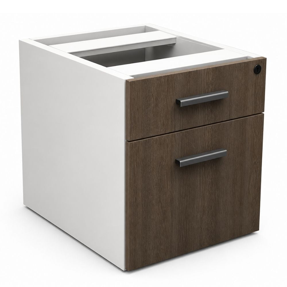 Archivero para Oficina Cajonera Empotrable - VERSA FAST CAJONERAS - Melamina No Incluye Tapa Superior - Complementos - CS-1000N COMPLEMENTOS - VERSA - NOGAL BEAT - Archivero