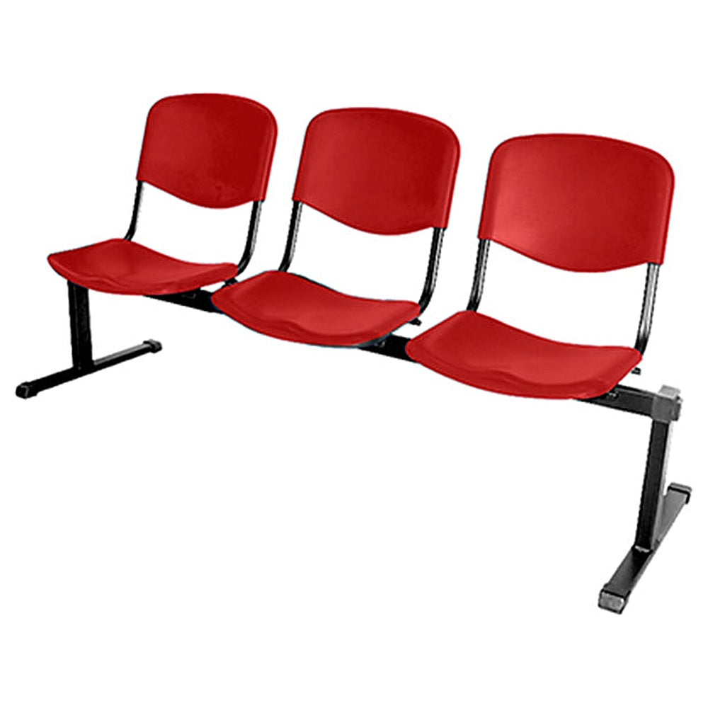 Banca para Sala de Espera - KINGSTRONG ISO NOVA BANC0420048 - 3 Plazas - Varios Colores - Estructura Metálica