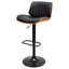 Banco Alto para Barra y Bar - NOGAL BEAT URUGUAY BANC2424342 - Gris - Asiento y Respaldo Tapizados Estructura en Madera