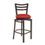 Banco Comercial Para Bar - ALBAR AR-195 G - Varios Colores - Asiento Tapizado y Respaldo En Lámina De Acero