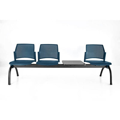 Banca para Sala de Espera 3 Plazas y Mesa - LABENZE REPLAY 108-6004M - Varios Colores - Respaldo Multiperforado y Estructura Negra Banca De Visita Para Oficina Banca Para Sala De Espera Banca Para Recepción Banca Para Sala De Juntas Banca Para Sala De Conferencias Banca Para Área De Espera Banca Para Sala De Reuniones Banca Para Oficina Minimalista Banca Para Oficina De Marketing Banca Para Oficina De Ventas Banco De Aeropuerto Banco De Estación De Tren Banco De Terminal De Autobús Banco De Gimnasio Banco D