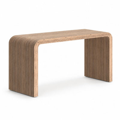 Mesa de Juntas para Oficina Tipo Grapa con Esquinas Curvas VERSA CLAMP, 160 × 70 × 75 cm, cubierta y patas en laminado plastico de alta presion, vista de tres cuartos sobre fondo blanco