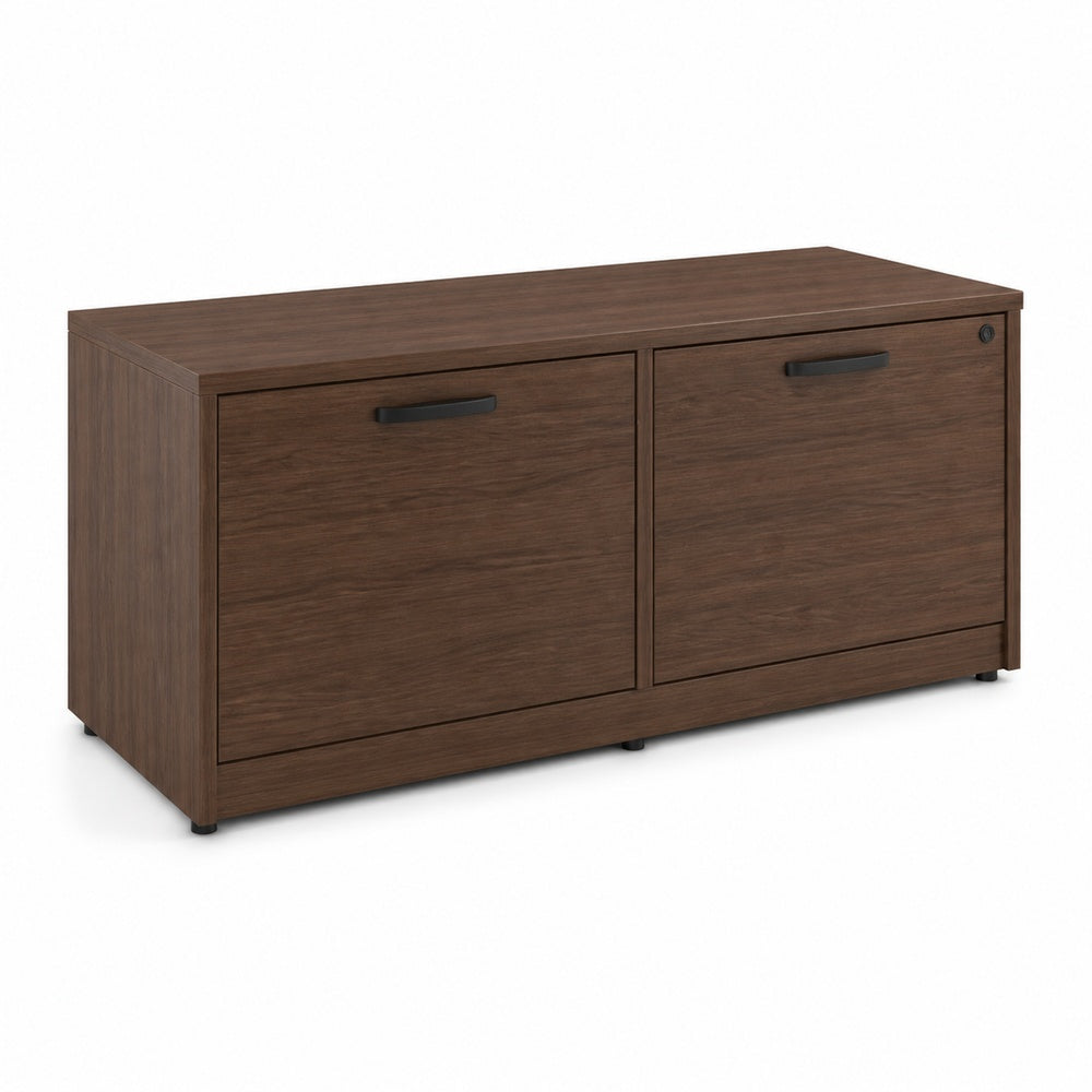 Archivero horizontal en melamina Grupo Versa Complementos con 2 gavetas y cerradura, 90x55x75