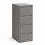 Archivero metalico vertical Grupo Versa Complementos con 4 gavetas de archivo, cuerpo metalico, 37.2x50x140