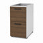 Archivero pedestal metalico Grupo Versa Complementos con 2 gavetas de archivo, frentes melamina/LPAP, fondo 49.5 cm, cubierta melamina, estructura blanca