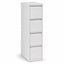 Archivero metalico vertical Grupo Versa Complementos con 4 gavetas de archivo, cuerpo metalico, 37.2x50x140, estructura blanca