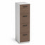 Archivero metalico vertical Grupo Versa Complementos con 4 gavetas de archivo, frentes melamina/LPAP, fondo 49.5 cm, frentes melamina, estructura blanca