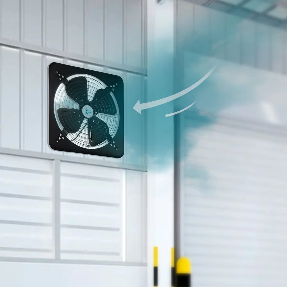 Extractor de Aire para Áreas Publicas Grandes - MASTERFAN TRITON 10 - Negro - Operación Silenciosa Ventiladores Industriales Circulación de Aire Ventilación Industrial Sistemas de Ventilación Ruido de Ventiladores Aire Fresco Ventilación Industrial Ventilación Comercial Ventiladores de Techo Ventiladores de Pie Ventiladores de Conducto Calidad del Aire Interior Naves Industriales y Fábricas Almacenes y Centros de Distribución Talleres y Fábricas de Procesamiento Centros Comerciales y Grandes Superficies